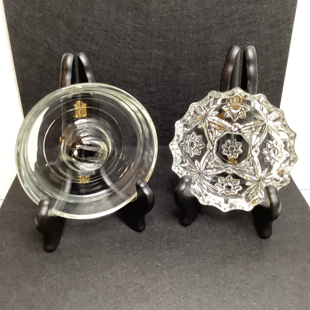 Vintage Nomesser 1950s Clear glass